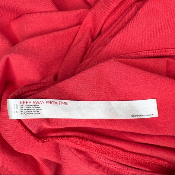 Free People Movement Hot Shot Onesie Coral Red Jumpsuit Romper size Medium - Picture 5 of 7